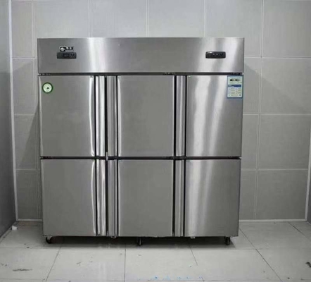 Commercial Stainless Steel Freezers Six Doors 48 Cu Ft