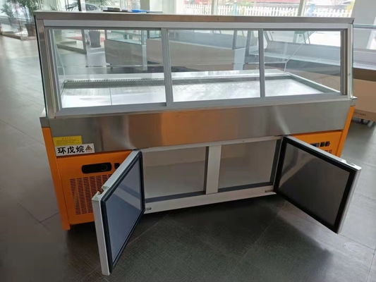 Trapezoidal duck neck shows commercial fresh-keeping refrigerated straight freezer